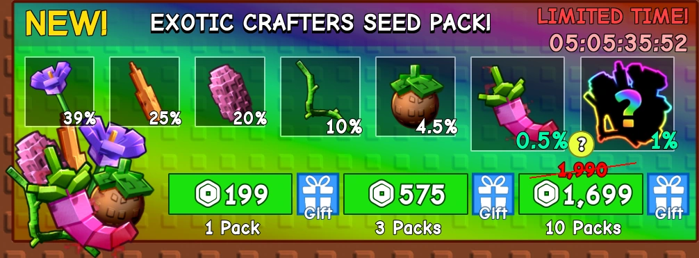 Exotic Crafters Seed Pack